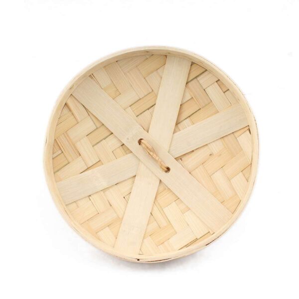 Traditional bamboo steamer pot with 2 baskets - Image 2