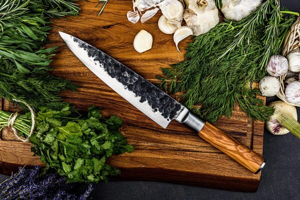 Forged Olive Chef's knife - Image 5