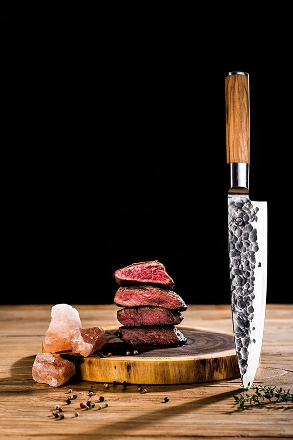 Forged Olive Chef's knife - Image 6