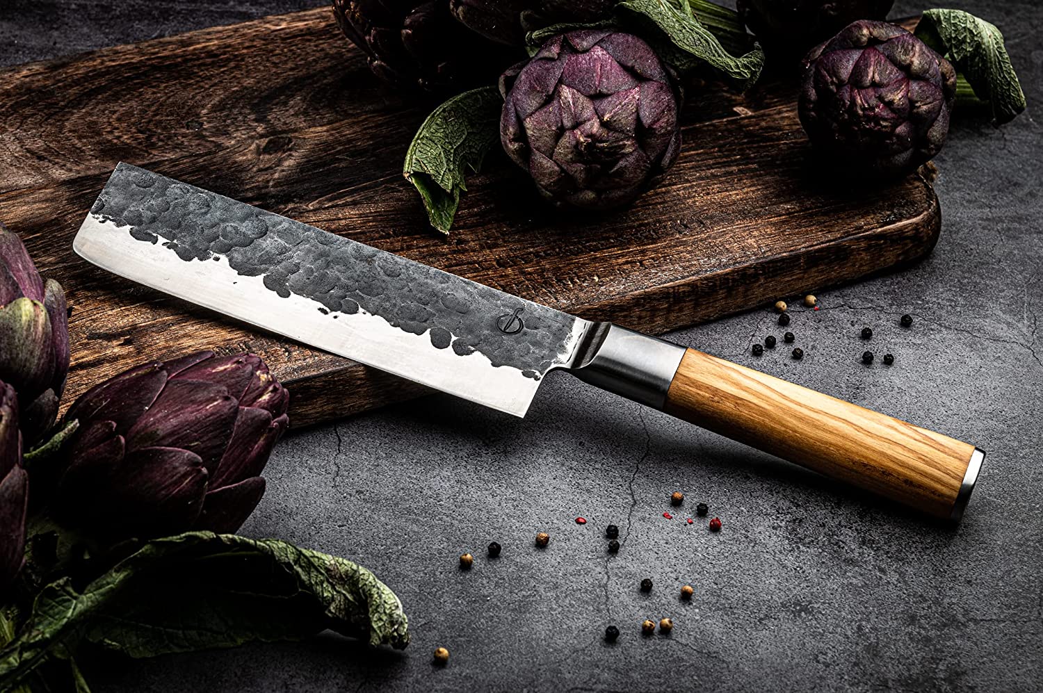Forged Olive 3-piece kitchen knives set
