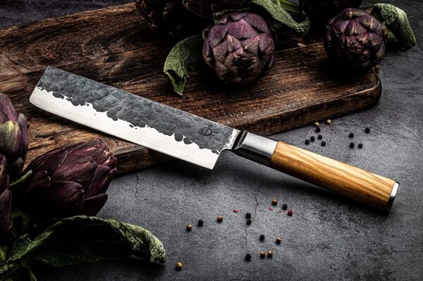 Forged Olive Cleaver Vegetable knife - Image 3