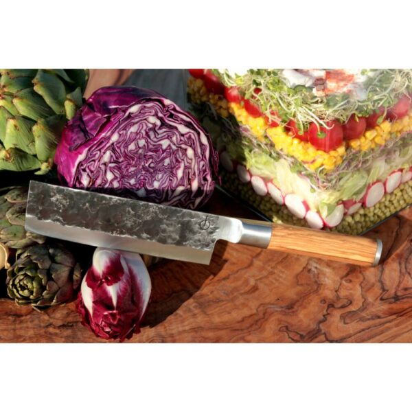 Forged Olive Cleaver Vegetable knife - Image 4