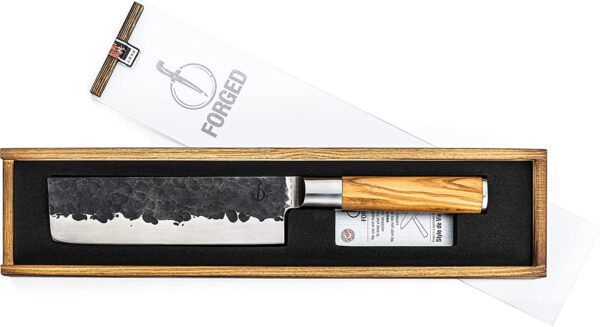 Forged Olive Cleaver Vegetable knife - Image 5