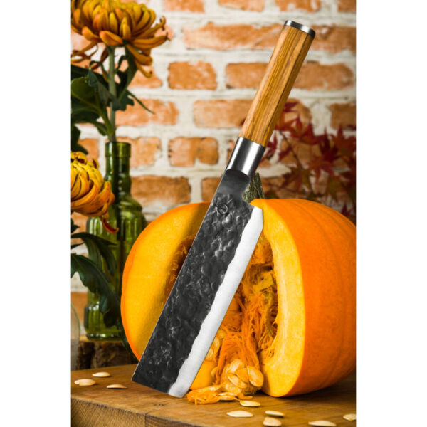 Forged Olive Cleaver Vegetable knife - Image 7