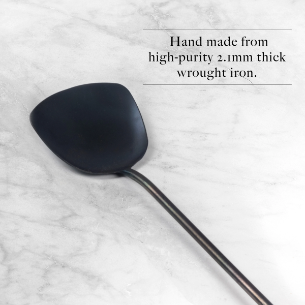 Pre-Seasoned Hand Forged Wok Spatula 38 cm - Image 5