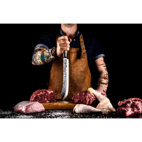 Forged Olive Butcher's knife - Image 2