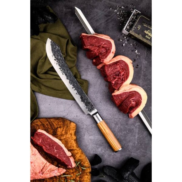 Forged Olive Butcher's knife - Image 3