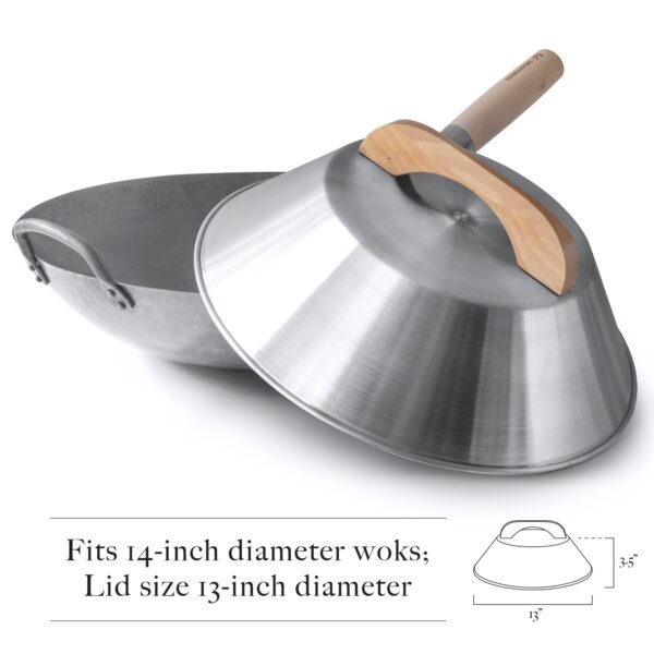 Wok Lid Cover 33 cm for 35cm Woks, - Image 5