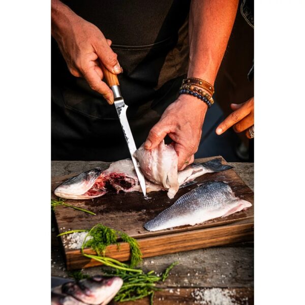 Forged Olive Fish Fillet Knife - Image 3